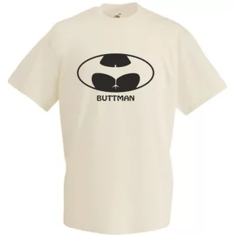 Humor - Buttman - Bikinis hátsó férfi rövid ujjú póló