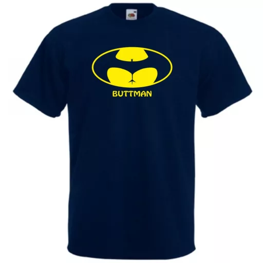 Humor - Buttman - Bikinis hátsó férfi rövid ujjú póló