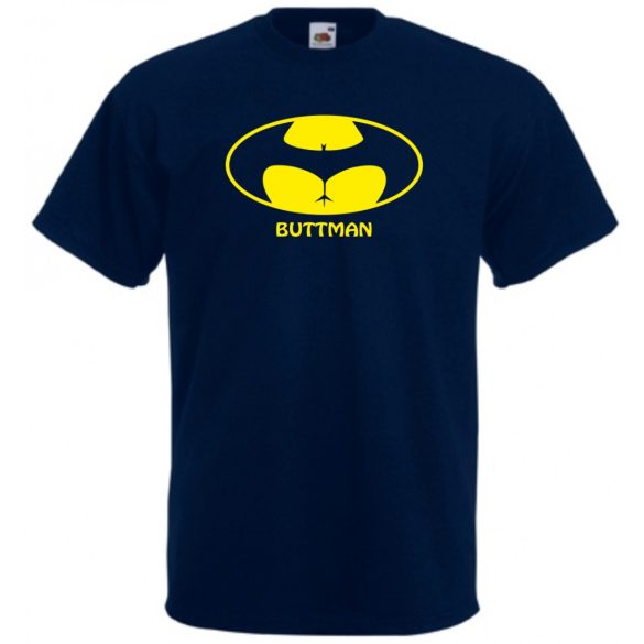 Humor - Buttman - Bikinis hátsó férfi rövid ujjú póló