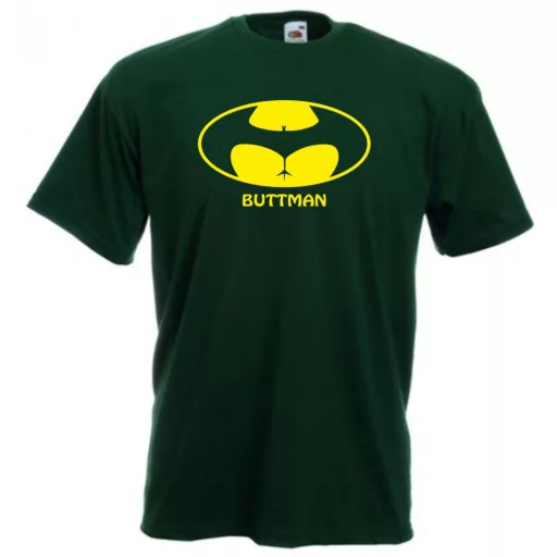 Humor - Buttman - Bikinis hátsó férfi rövid ujjú póló
