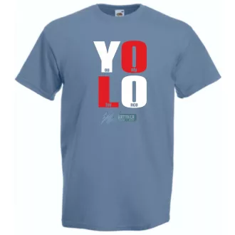   YOLO - You only live once - Csak egyszer élsz férfi rövid ujjú póló