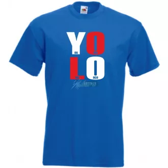   YOLO - You only live once - Csak egyszer élsz férfi rövid ujjú póló