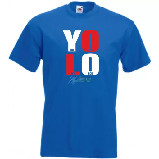 YOLO - You only live once - Csak egyszer élsz férfi rövid ujjú póló