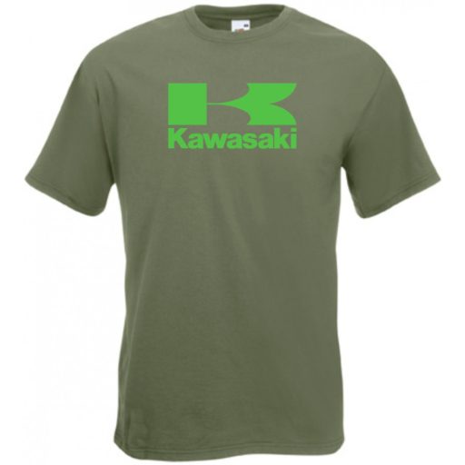 Motor fan Kawasaki férfi rövid ujjú póló