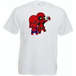 Selfie-ző kicsi hősök gyerek rövid ujjú póló