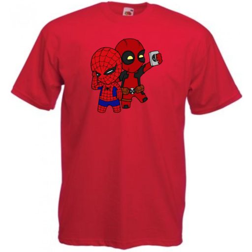 Selfie-ző kicsi hősök gyerek rövid ujjú póló