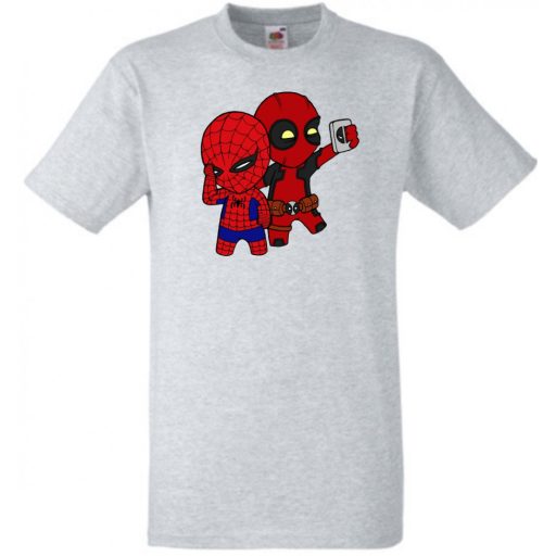 Selfie-ző kicsi hősök gyerek rövid ujjú póló