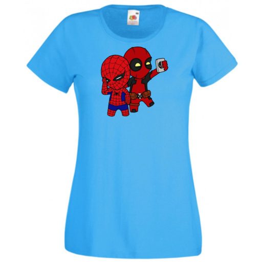 Selfie-ző kicsi hősök női rövid ujjú póló