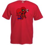 Selfie-ző kicsi hősök férfi rövid ujjú póló