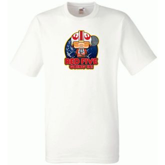   Humor - Kicsike Luke - Piros 5-ös jelentkezik gyerek rövid ujjú póló