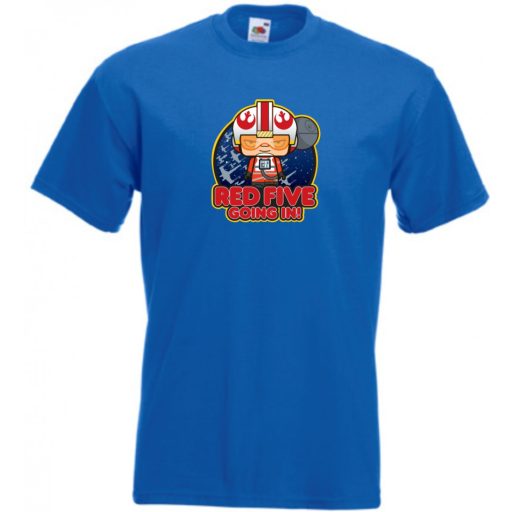 Humor - Kicsike Luke - Piros 5-ös jelentkezik gyerek rövid ujjú póló