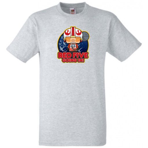 Humor - Kicsike Luke - Piros 5-ös jelentkezik gyerek rövid ujjú póló