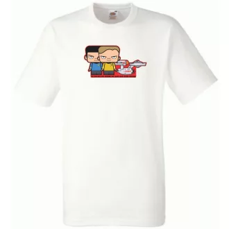 Humor Kicsike Capt Kirk & Spock gyerek rövid ujjú póló