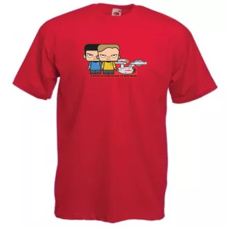 Humor Kicsike Capt Kirk & Spock gyerek rövid ujjú póló
