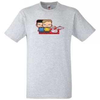 Humor Kicsike Capt Kirk & Spock gyerek rövid ujjú póló