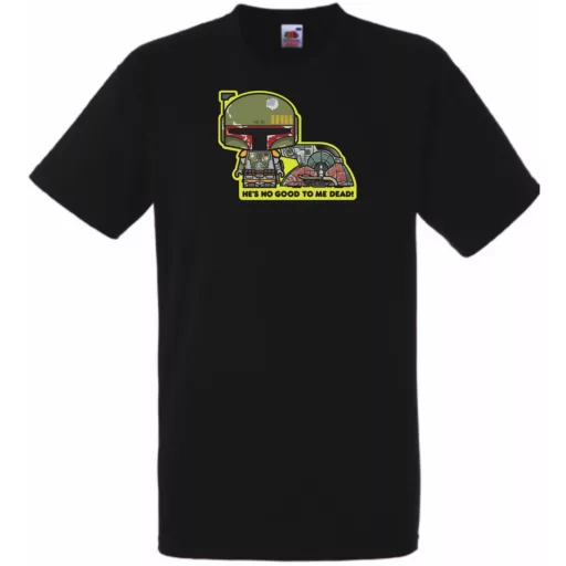 Humor Kicsike - Boba Fett Bounty Hunter férfi rövid ujjú póló