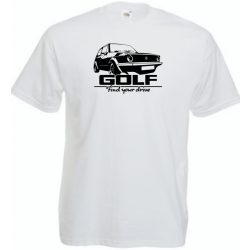 Auto fan Retro VW Golf férfi rövid ujjú póló