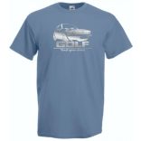 Auto fan Retro VW Golf férfi rövid ujjú póló