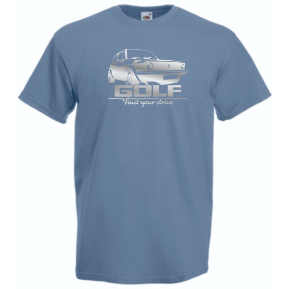 Auto fan Retro VW Golf férfi rövid ujjú póló