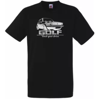 Auto fan Retro VW Golf férfi rövid ujjú póló