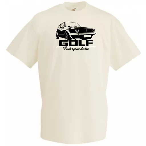 Auto fan Retro VW Golf férfi rövid ujjú póló