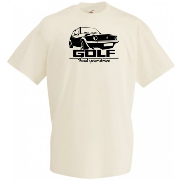 Auto fan Retro VW Golf férfi rövid ujjú póló