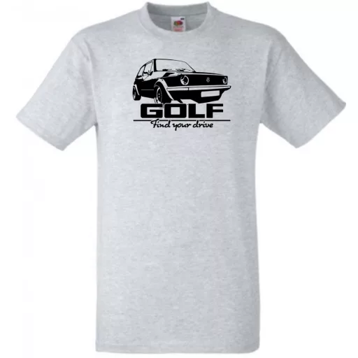 Auto fan Retro VW Golf férfi rövid ujjú póló