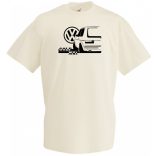 Auto fan Retro VW Golf férfi rövid ujjú póló