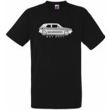 Auto fan Retro VW Golf férfi rövid ujjú póló
