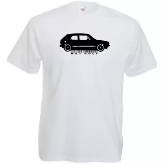 Auto fan Retro VW Golf férfi rövid ujjú póló