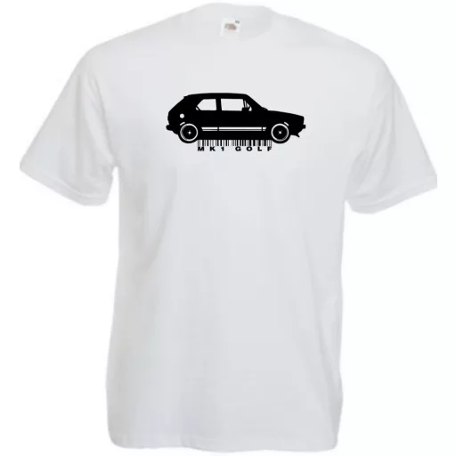 Auto fan Retro VW Golf férfi rövid ujjú póló