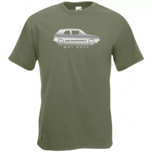Auto fan Retro VW Golf férfi rövid ujjú póló