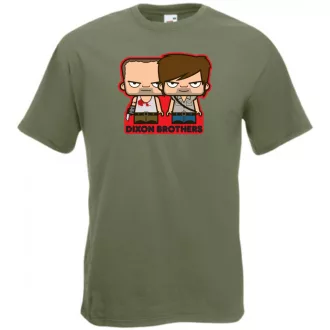   Humor Kicsike Dixon Brothers - Walking Dead stílus férfi rövid ujjú póló