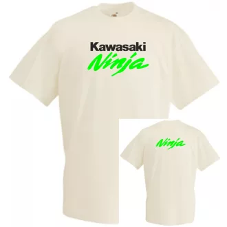   Motor fan Kawasaki Ninja 2 oldalas graf. férfi rövid ujjú póló