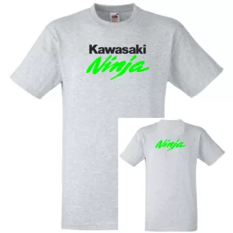   Motor fan Kawasaki Ninja 2 oldalas graf. férfi rövid ujjú póló