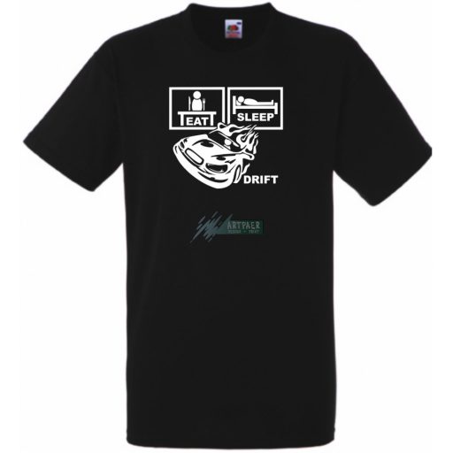 Eat Sleep Drift férfi rövid ujjú póló