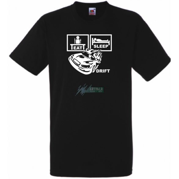 Eat Sleep Drift férfi rövid ujjú póló