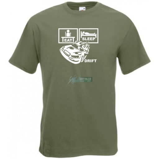 Eat Sleep Drift férfi rövid ujjú póló