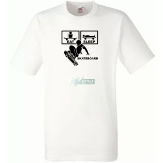 Eat Sleep Skateboard férfi rövid ujjú póló
