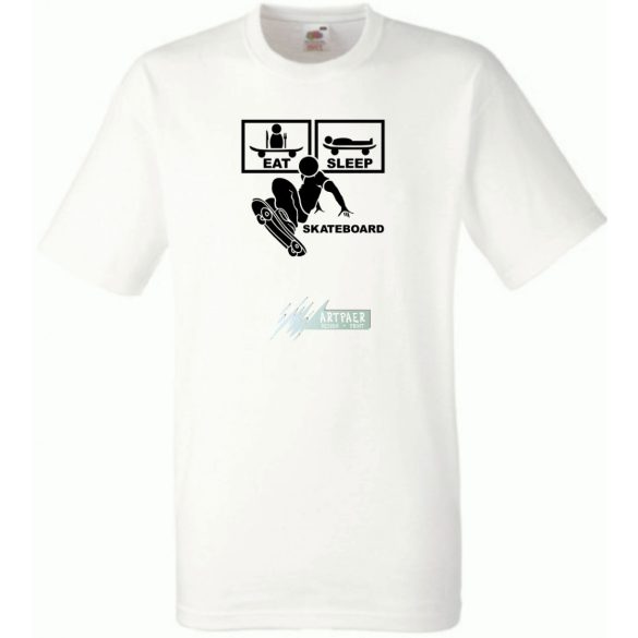Eat Sleep Skateboard férfi rövid ujjú póló