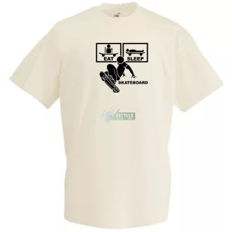 Eat Sleep Skateboard férfi rövid ujjú póló