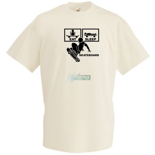 Eat Sleep Skateboard férfi rövid ujjú póló