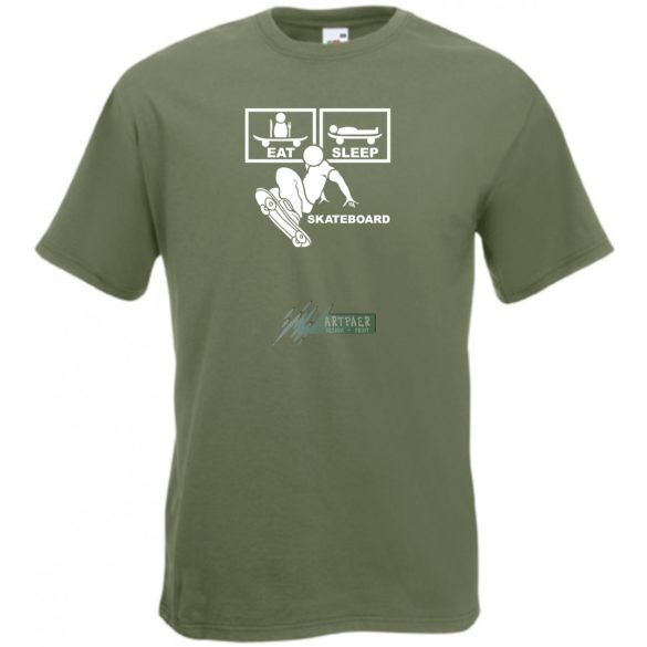 Eat Sleep Skateboard férfi rövid ujjú póló