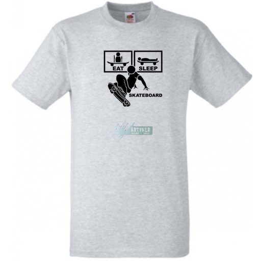 Eat Sleep Skateboard férfi rövid ujjú póló