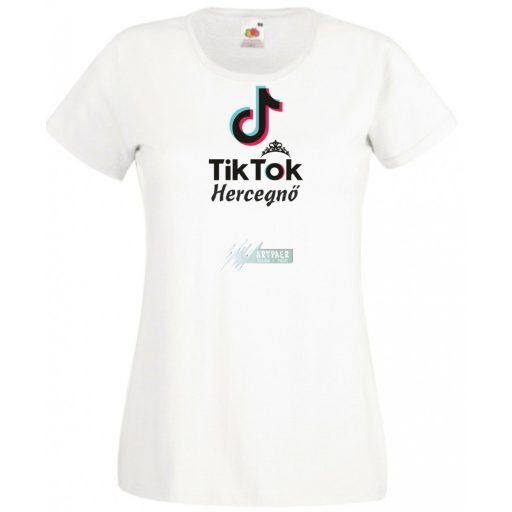 Tik-Tok Hercegnő női rövid ujjú póló