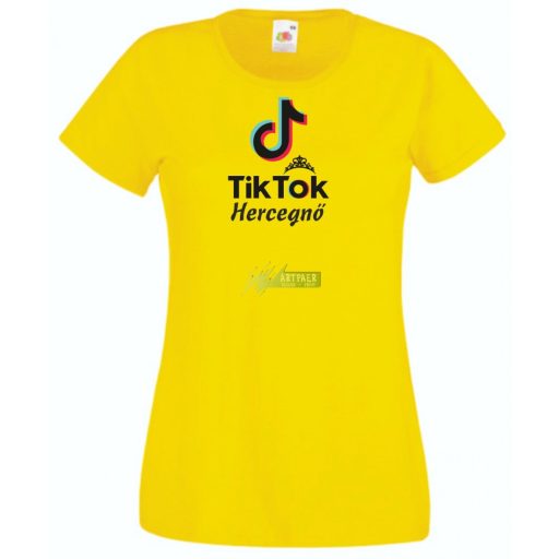 Tik-Tok Hercegnő női rövid ujjú póló