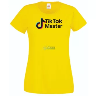 Tik-Tok Mester női rövid ujjú póló