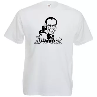 Retro Derrick felügyelő stencil férfi rövid ujjú póló