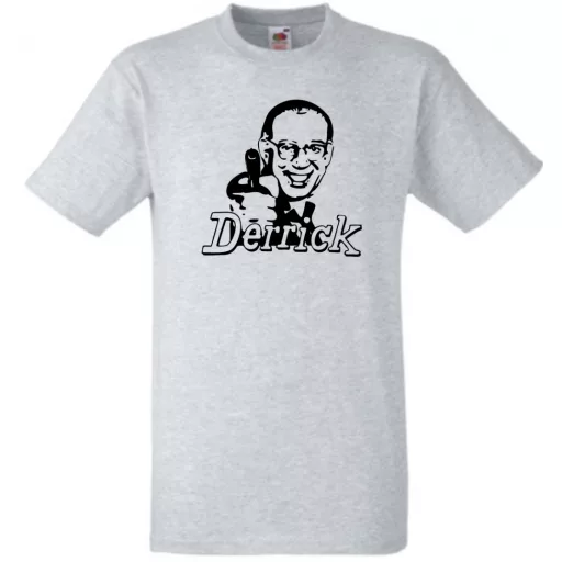 Retro Derrick felügyelő stencil férfi rövid ujjú póló