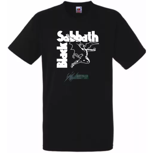 Retro Black Sabbath férfi rövid ujjú póló